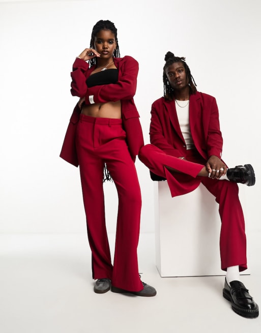 Asos red hot sale suit womens