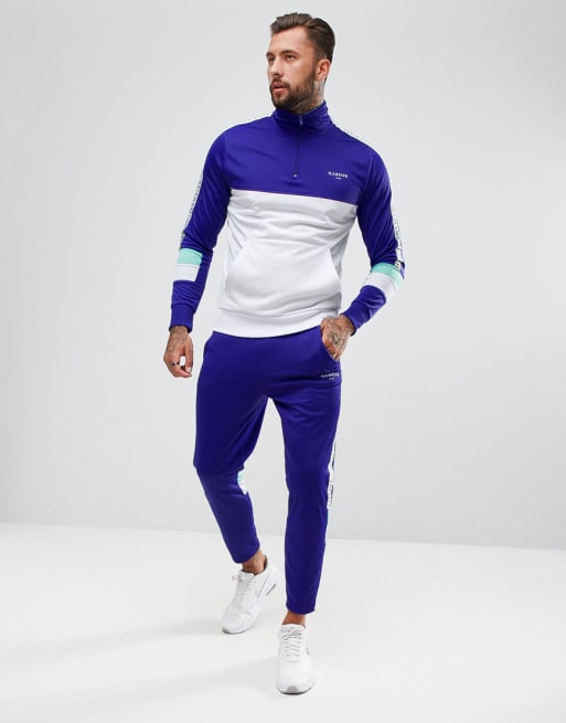 Illusive London Tracksuit In Purple With Side Stripes ASOS