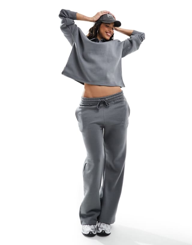 In The Style - long sleeve sweat jumper and joggers co-ord in charcoal