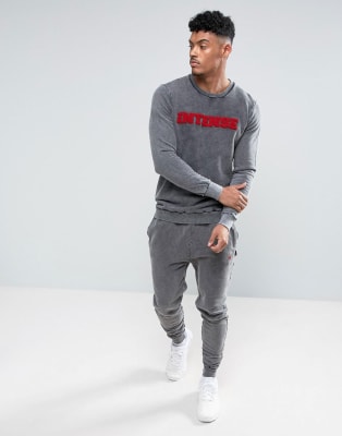 acid wash tracksuit mens