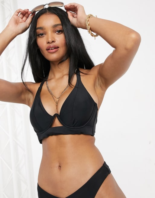 Ivory Rose - Vollere buste - Mix en match - Bikini in zwart