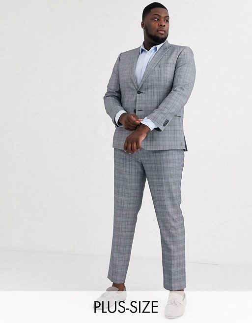 Jacamo regular fit suit in grey check