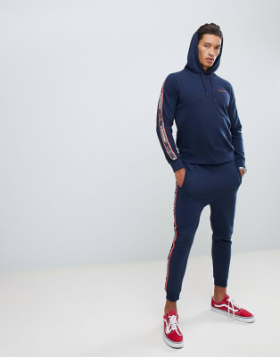 nike gel tape cuffed tracksuit