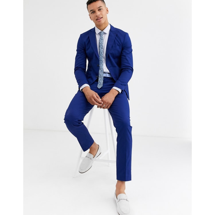 & Jones slim fit cotton stretch suit in ASOS