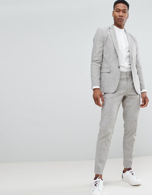 Componeren stewardess Overwinnen Jack & Jones Premium Slim Fit Linen Suit | ASOS