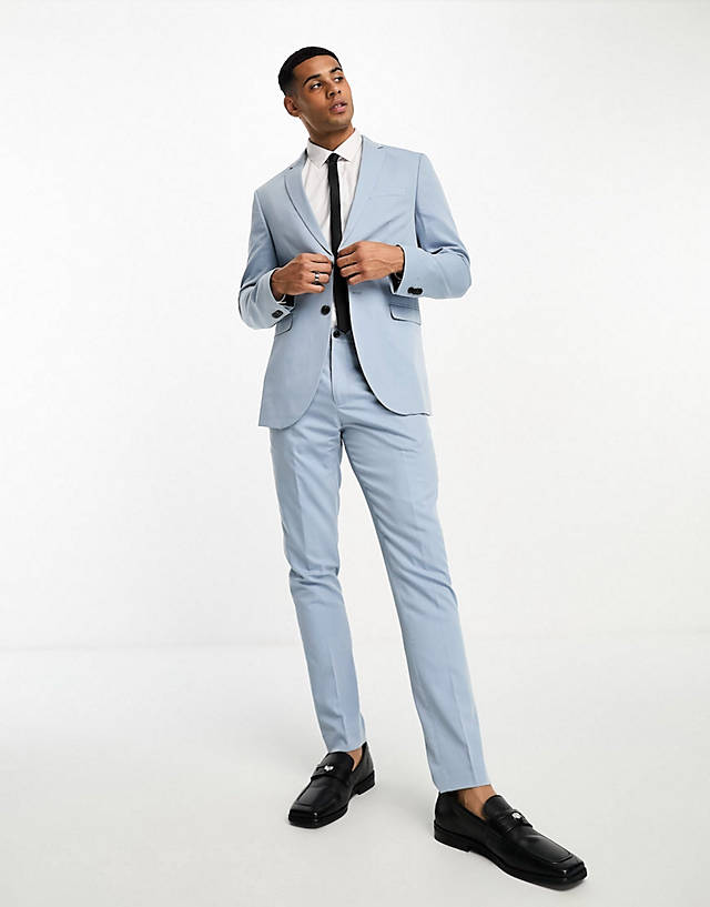Jack & Jones - premium slim fit suit in light blue
