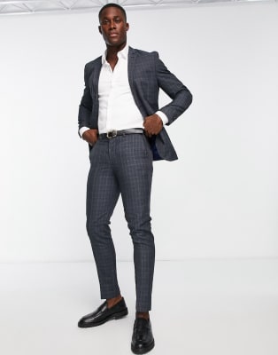 Jack & Jones Premium slim suit trousers in black