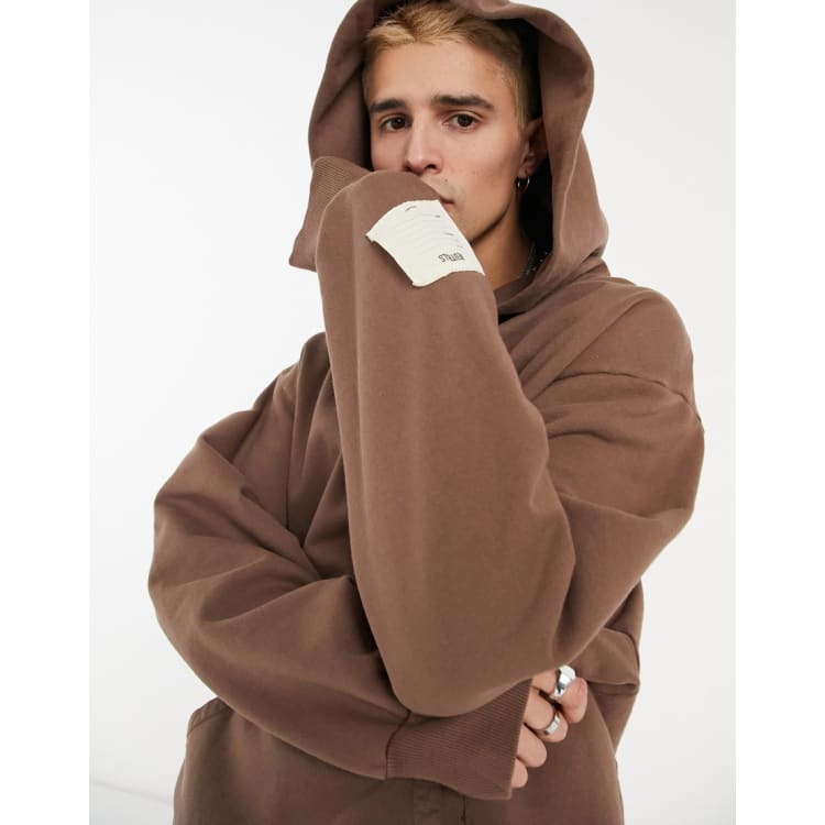Jaded London garment dyed sweatsuit set in brown | ASOS