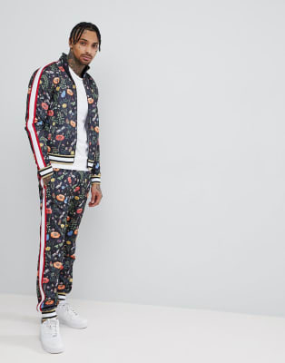 floral mens tracksuit