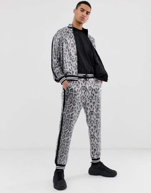 Mens sequin hot sale tracksuit