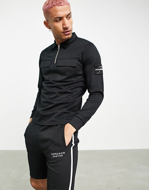 Jameson Carter matthews pocket set in black | ASOS