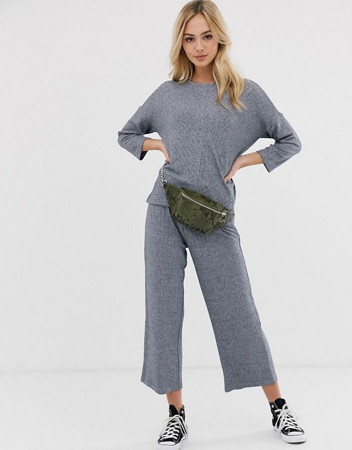 JDY knitted co-ord in grey