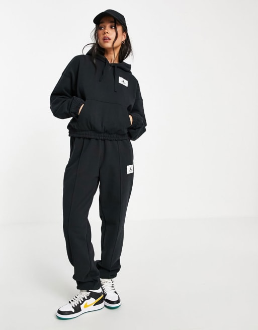 Jordan store tracksuit black