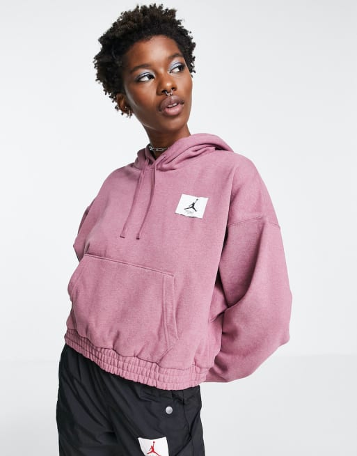 Jordan essential fleece tracksuit in washed purple | ASOS