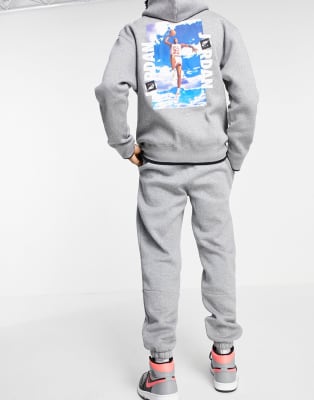 grey nike jordan tracksuit