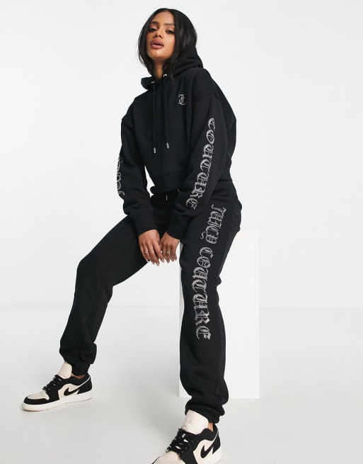 Juicy Couture Fleece Set Aus Kapuzenpullover Und Jogginghose In