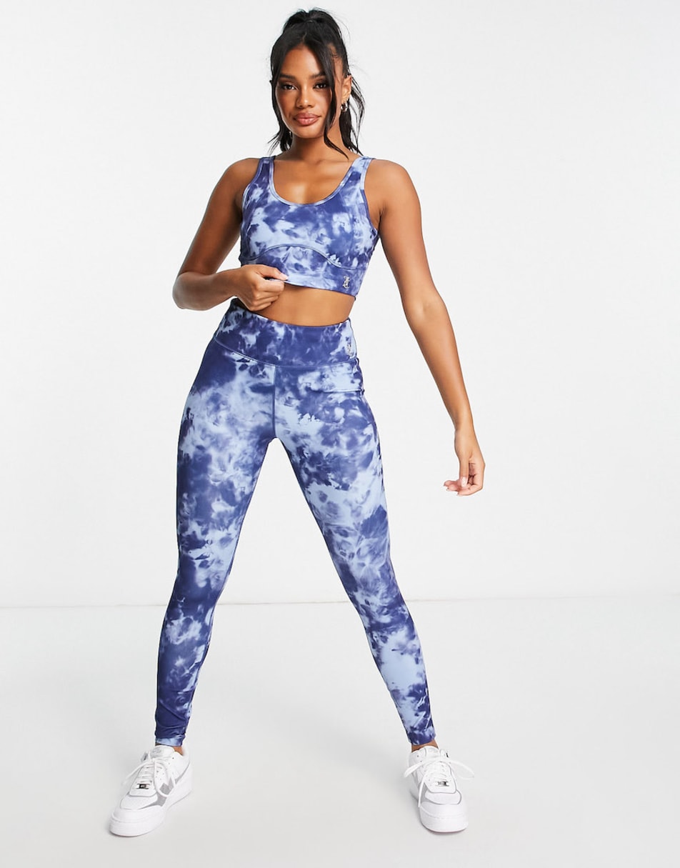 Juicy Couture printed bralet and leggings co-ord in multi