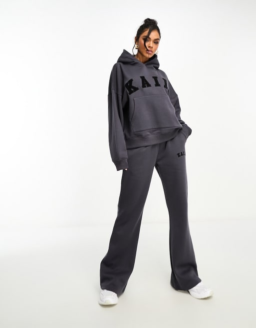 Women's Sweatshirt & Wide-Leg Sweatpants Bundle