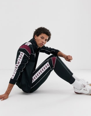 kappa slim fit tracksuit