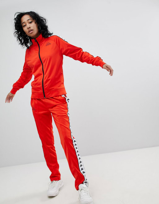 Red kappa cheap tracksuit womens