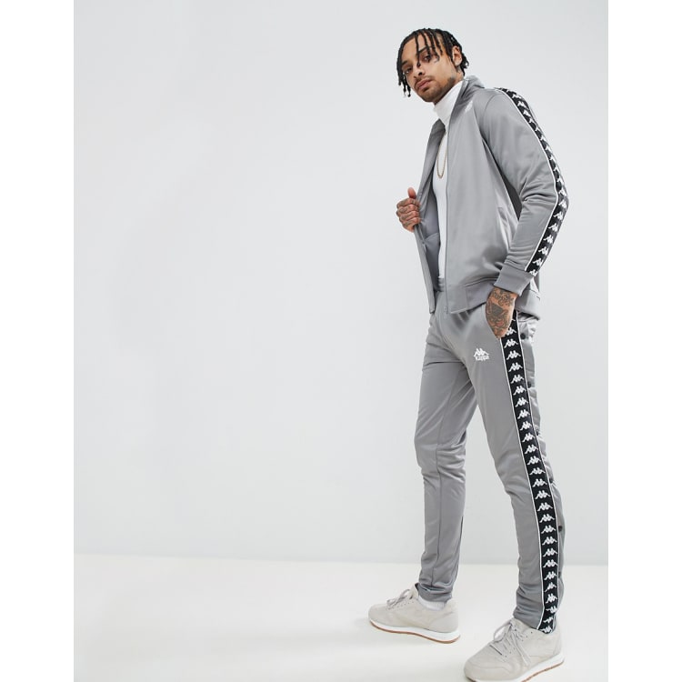 Geheim microfoon profiel Kappa Track Suit with Taping in Gray | ASOS