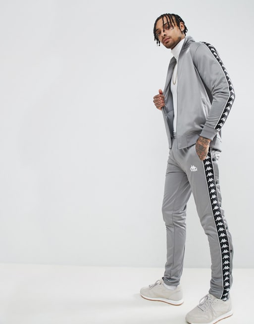 Kappa Track Suit with Taping in Gray |