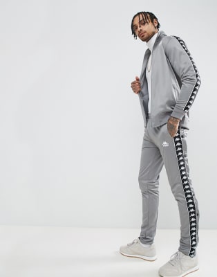 grey kappa tracksuit