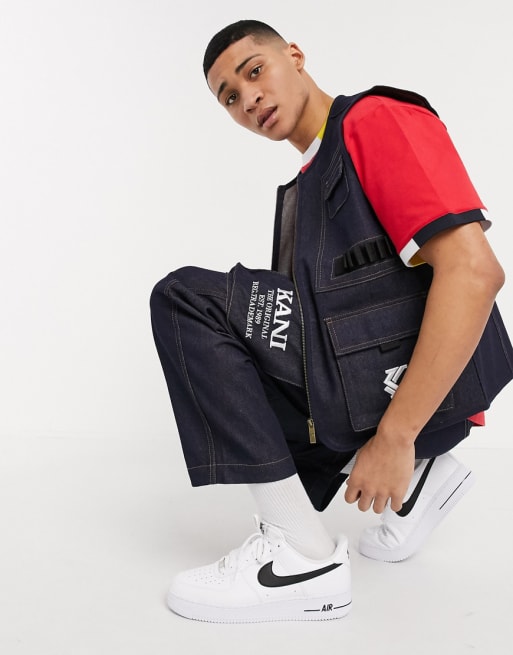 Karl Kani – Blått cargoset i denim