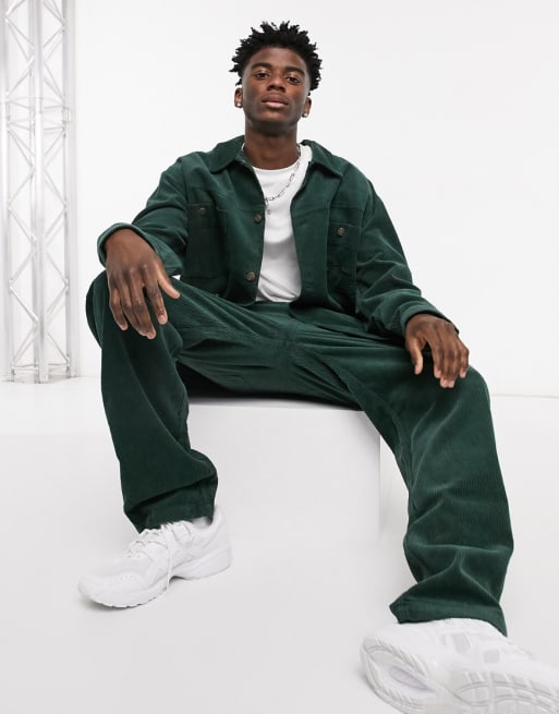 Karl Kani corduroy set in green | ASOS