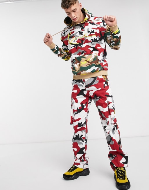 Digital Red Camouflage – Pattern Crew