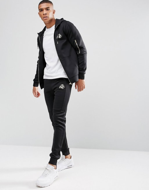 Kings Will Dream Tracksuit In Black With Gold Logo ASOS