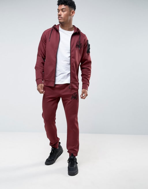 Kings Will Dream Tracksuit In Burgundy | ASOS