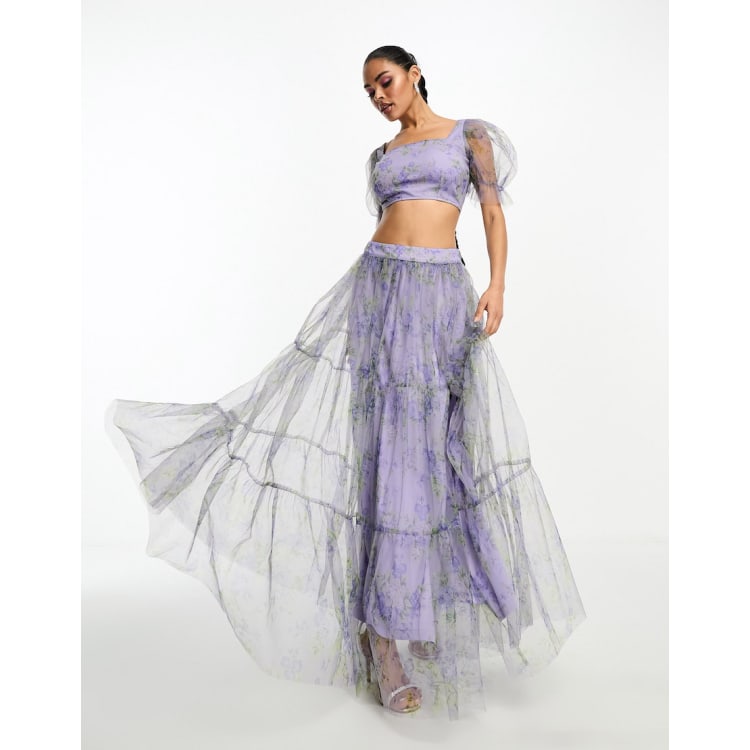 Jupe longue organza hotsell