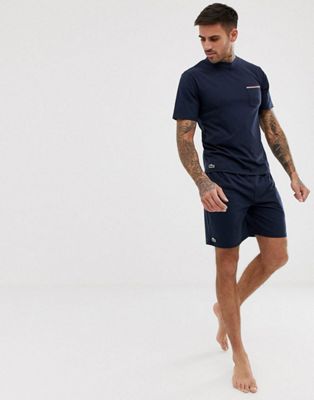 lacoste shorts and t shirt set