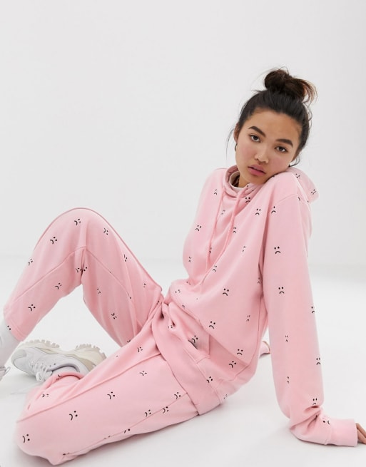 Lazy Oaf — Bluza z kapturem typu oversize i joggersy — zestaw