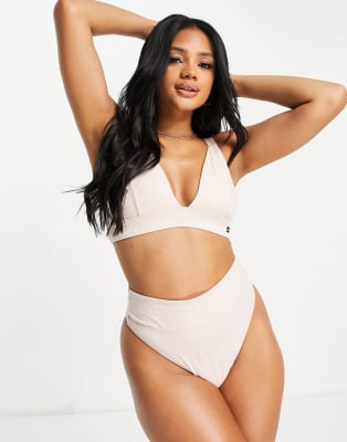 LE BUNS Isla Organic Cotton Bralette in Ivory