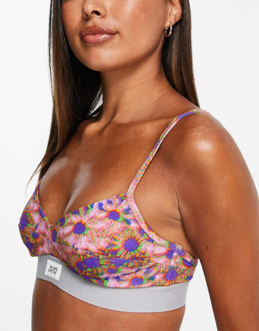 Les Girls Les Boys - Ultimate Comfort - Lingerieset met patchlogo in 'hazy daisy'