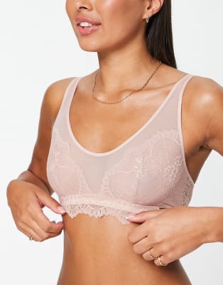 Lindex - Chloe - Completo intimo in pizzo rosa polvere