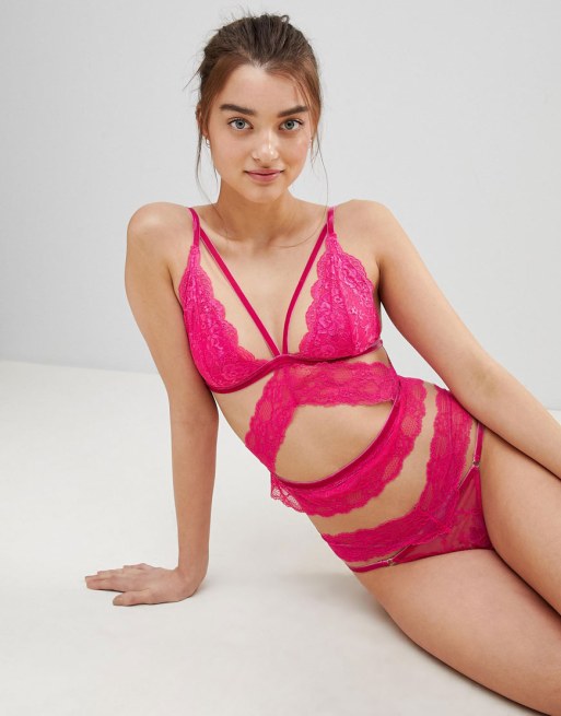 Lipsy Zanna Bralet & Thong Set
