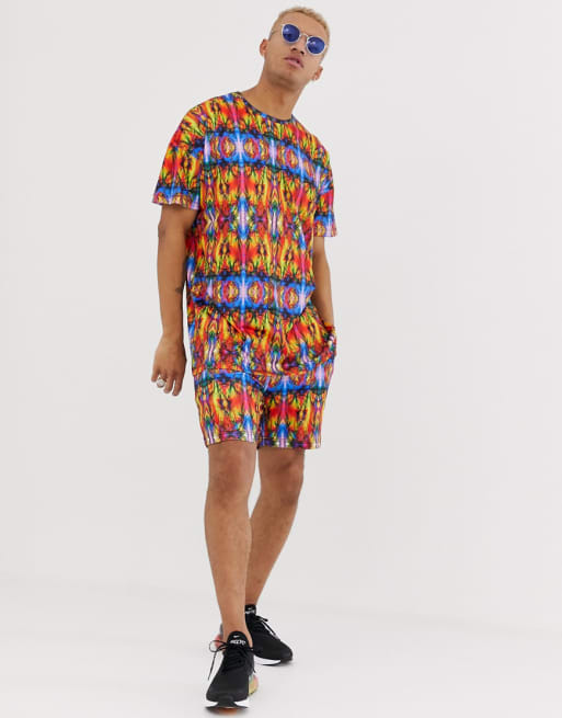 Liquor N Poker – Set mit neonfarbenem Kaleidoskop-Muster
