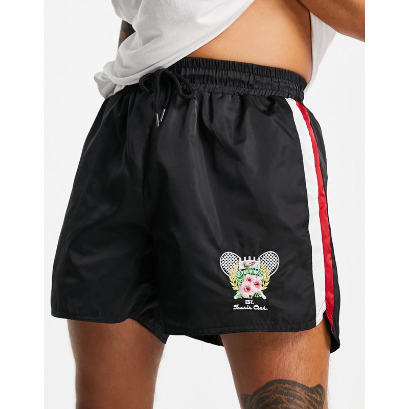 Giacche e cappotti FYx1V Liquor N Poker - Tennis Club - Completo tuta in raso nero con emblema ricamato
