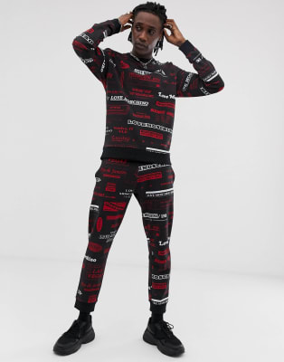 moschino mens tracksuit