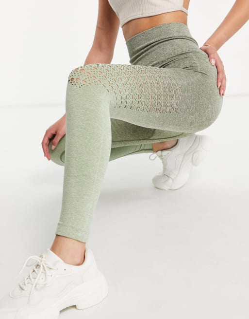 Love & Other Things gym seamless co-ord in green