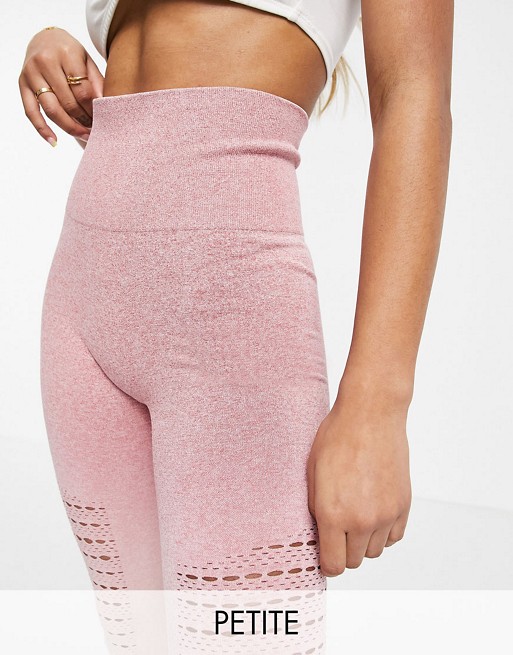 Love & Other Things Petite sports co-ord in peach ombre