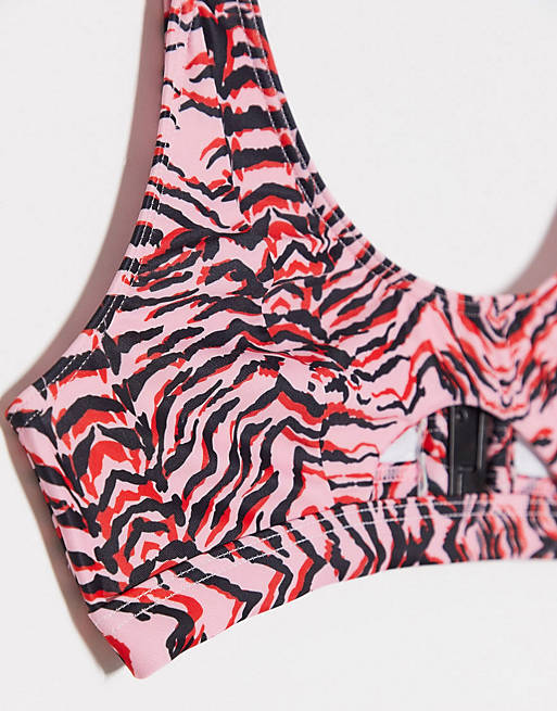 Luxe Palm tiger print bikini
