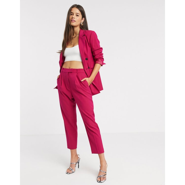 Mango hot sale pink trousers