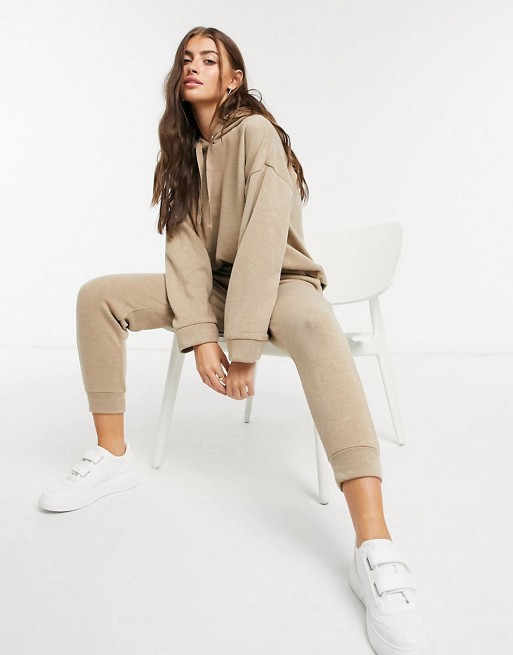 Mango hoodie and jogger co-ord in camel