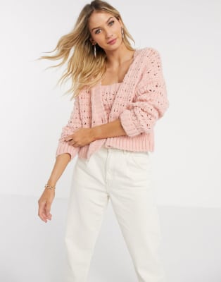 cardigan top set