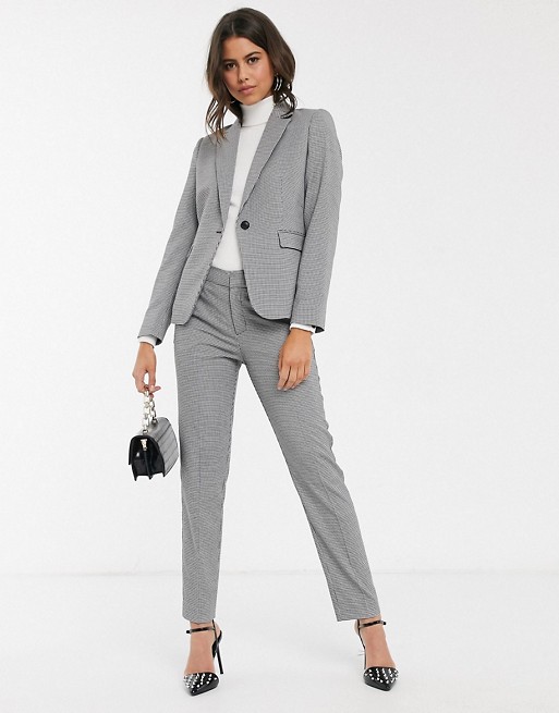 Mango tailored set in dogtooth print