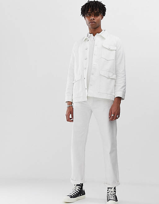 M.C.Overalls Contemporary Workers denim co-ord in white | ASOS